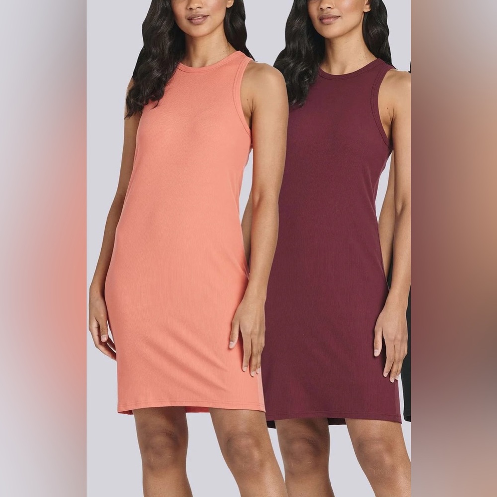 2 Pack Mini Ribbed Jersey Tank Dress